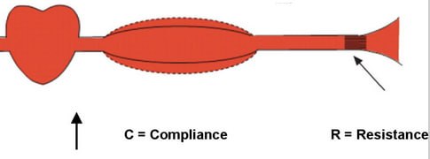 Blood vessel compliance analogy for fracture fluid acceptance